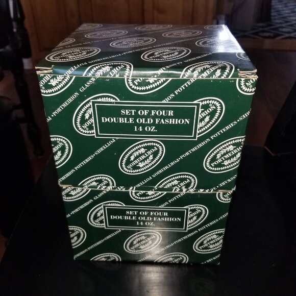 Portmeirion Glassware Set of FOUR (4) Double Old Fashion - The Holly & The Ivy - Picture 7 of 7